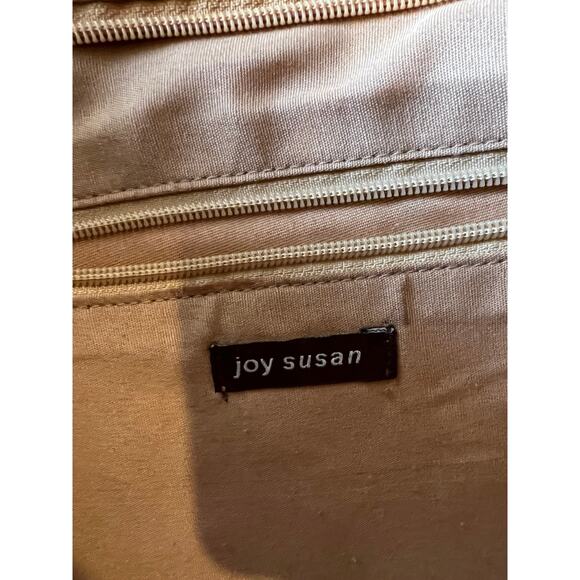 Joy Susan Southwestern Aztec Woven Shoulder Bag Leather Trim - Picture 6 of 7